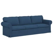 Vidaxl Kavč Modra 245 x 82 x 80 cm blago