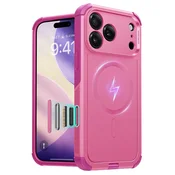 Hibridna maska ESR Cyber HaloLock za iPhone 17 Pro - pink