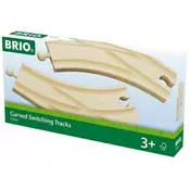 BRIO Delovi za prugu - zakrivljeni prekidacki pravci