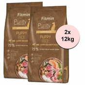Fitmin Purity Puppy Rice Lamb & Salmon 2x12 kg