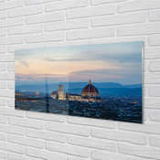 tulup.si Stenska plošča za kuhinjo Italija katedrala panorama noč 125x50 cm