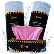 Flo Brisače iz mikrovlaken v roli 30x30 cm krpe 2 kosa + 20x20 cm 20 kosov