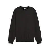 PUMA Essentials Elevated Relaxed Crew Sweatshirt Men, Clothing, Black, L