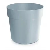 Prosperplast Klasični okrogli plastični cvetlični lonček, svetlo siv, 15,9 cm, Grower