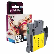 Inkdigo tusz LC521Y kompatybilny z Brother DCP-J1260W DCP-J1313DW Certyfikat TÜV