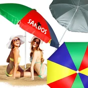 shumee Zložljiv vrtni senčnik za na plažo, dvojni, UV, zložljiv, vodoodporna prevleka