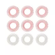BEASTPINK Set spiralnih gumica za kosu Pink