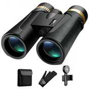 K&F Concept HY1242 12x42 daljnogled z 20 mm velikim okularjem in BAK4 Clear Light Vision