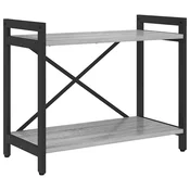 Vidaxl Knjižna polica Siva sonoma 60 x 30 x 50 cm Konstruiran les