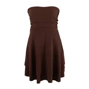 Trendyol Curve Ženska haljina Tbbss25Ah00244, Braon