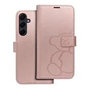 MEZZO Book case preklopna torbica za SAMSUNG GALAXY A55 5G Teddy Bear Rose Gold