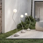 Karmanova zunanja talna svetilka Moony, bela, O 15 cm, višina 145 cm PMMA - Dizajn - Plastika