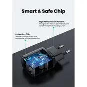 Kućni punjač UGREEN, USB-A, crni