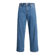 Blue Mens Wide Jeans Jack & Jones Alex - Men