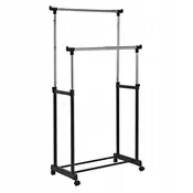COSTWAY Dvostopenjski obešalnik za oblačila 86 x 43 x 168 cm, (5000197026)