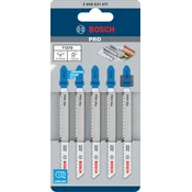 List za vbodno žago PRO Alu T127D, 100 mm, 5 kosa