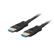 Lanberg HDMI kabel LANBERG HDMI M/M V2.1 10M OPTICAL AOC, črn