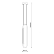 SOLEA 46 VISILICA 8W 3000K CRNA