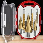 Set Stepenastih borera za metal 6 delova SET
