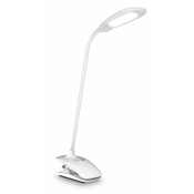 Namizna svetilka CONNECT IT CLIP s sponko, vgrajena baterija, USB-C, BELA
