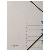 PAGNA Organizator mapa PAGNA, Easy Grey, A4, 7 predelkov, siva/modra, (21651717)
