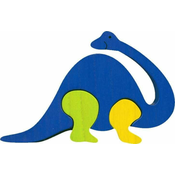 Fauna Favna Sestavljanka iz masivnega lesa brontosaurus