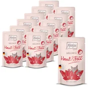 Mjamjam Mačja hrana Wellness - Skin and Fur - govedina - 12 x 125 g