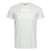 LONSDALE Majica St. Erney svetlo zelena/bela