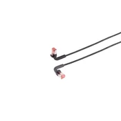 shumee Lanview RJ45 CAT6A U/FTP fleksibilen omrežni kabel 2 m črne barve FLEX-ANGLE, LV-6AFTP-FLEX-ANGLE-02B