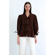 Trend Alacati Stili Ženska bluza Alc-X15169, Braon
