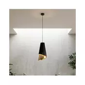 Luster na sajli MODA 1xE27/15W/230V crna/zlatna
