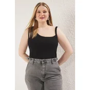 Trendyol Curve Ženska majica Tbbss25Cv00009, Crna