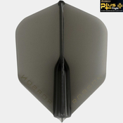 Pikado peresa ROBSON Plus Dart Flight/Shape Crystal Clear Black