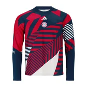 ADIDAS PERFORMANCE Športna majica FC Bayern München Pre-Match marine / krvavo rdeča / bela