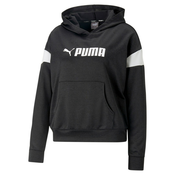 PUMA Sportska sweater majica, crna / bijela