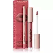 Makeup Revolution Lip Contour Kit set za ustnice odtenek Queen