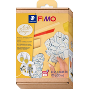 Komplet gline Staedtler Fimo Soft - Marble Design, 4 ? 25 g