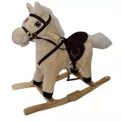 BABY LINE Plisani Konjic Klackalica Happy Pony Krem