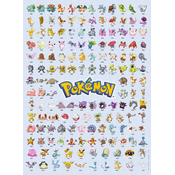 Ravensburger Puzzle Pokemon: Prvih 151 Pokemon 500 kosov