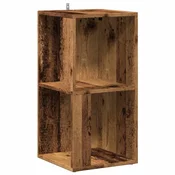 Vidaxl Kotna omara Old Wood 33x33x67 cm Inženirski les