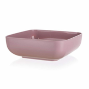 BANQUET Plastična posoda CULINARIA 23 x 23 x 7,8 cm, 3 l, roza, komplet 6 kosov