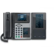POLY Edge E400 IP Phone and PoE-enabled IP telefon Crno 8 linija IPS