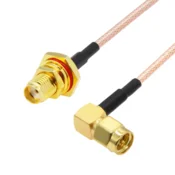 shumee Pigtail SMA vtičnica IP65/SMA vtič RA RG316 20cm
