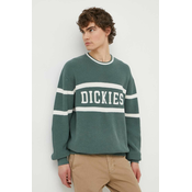 Bombažen pulover Dickies MELVERN zelena barva, DK0A4YMC