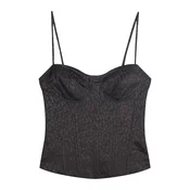 Bershka Top črna