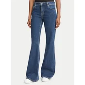 HUGO Jeans hlače Gelissa_4_B  50569843 Mornarsko modra Flare Fit