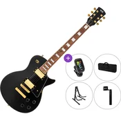 PSD Guitars LSP-100 SET 2 Black Električna kitara