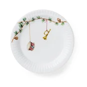 Bel desertni porcelanast krožnik z božičnim motivom o 19 cm Hammershoi Christmas – Kähler Design