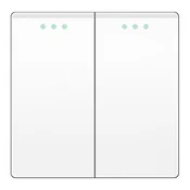 ELEKTRO SMART DESIGN LINE mehanicki modul za serijski prekidac s fluorescentnom indikacijom, bijeli DL-86-2G1W-WT