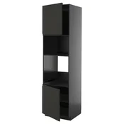 METOD Visoki element za ugradne uredaje, Crnosiva/Upplöv boja antracita, mat, 60x60x220 cm